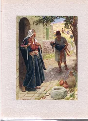 Kvinnen fra Sjunem, illustrasjon fra «Bibelens kvinner», utgitt av The Religious Tract Society, 1927